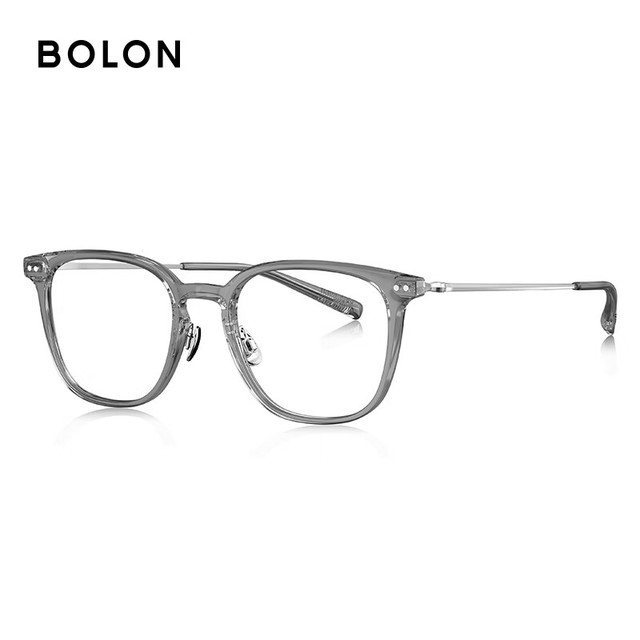 今日必买：暴龙 半钛透灰色+ 依视路膜岩1.60折射率*2片（原厂加工+任选框）