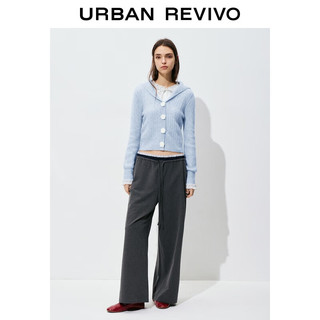  URBAN REVIVO 立体花朵 女士针织开衫