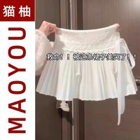 猫柚 蕾丝拼接 女士半身裙