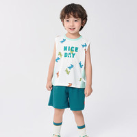  balabala/巴拉巴拉 吸湿速干 儿童短袖套装