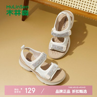 木林森 女鞋休闲凉鞋 夏季轻便厚底凉鞋时尚优雅通勤女士百搭凉拖单鞋