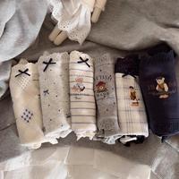百亿补贴：宝派 灰英伦复古学院风婴儿棉撞色甜美卡通舒适小熊中腰内裤加大码加宽