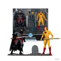 McFARLANE TOYS DC多元宇宙 蝙蝠侠对决逆闪电可动人偶收藏 2 件套