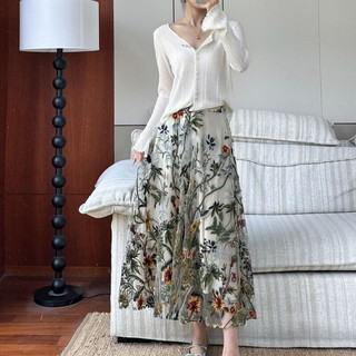  ME HOME YANG 万针刺绣重工 女士半身裙