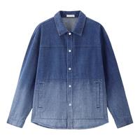 GIORDANO/佐丹奴 渐变条纹 男士牛仔外套