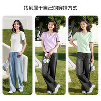 班尼路 2026 年新款 100% 纯棉   女士短袖T恤  简约透气  时尚百搭