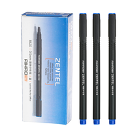 AIHAO 爱好 8620 拔帽中性笔 黑杆蓝芯 0.5mm 12支装