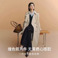 eifini/伊芙丽 假两件条纹设计 女士针织开衫