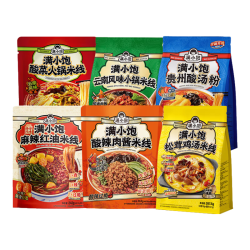 满小饱 酸辣肥汁米线 6包 （六种口味尽享）