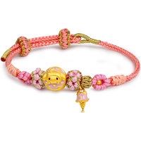  CHJ JEWELLERY/潮宏基 5D硬金 足金手绳