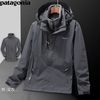  Patagonia/巴塔哥尼亚 防风防水 男士冲锋衣 灰色【三合一】 4XL