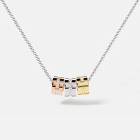 APM Monaco 摩斯密码可调节项链男锁骨链圣诞