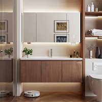  HUIDA/惠达 实木材质 实木浴室柜 陶瓷一体盆 洗漱镜柜