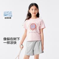 巴拉巴拉 凉感女童t恤儿童短袖夏季薄款