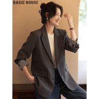  BASIC HOUSE/百家好 宽松廓形 女士西装外套