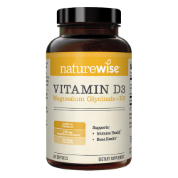naturewise 维生素D3K2镁三合一软胶囊 2000IU 90粒
