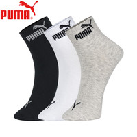 移动端、京东百亿补贴：PUMA 男士运动休闲款透气中筒棉袜 3双装 均码