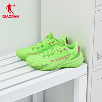 乔丹 男篮球鞋毒牙TEAM实战青少年男鞋夏季新款防滑耐磨运动鞋 闪亮绿/粉(QXA013251110) 42