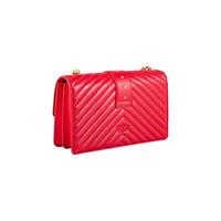 PINKO 品高 女士单肩包 1P22BT-Y7FY-R43-U 红色 中号