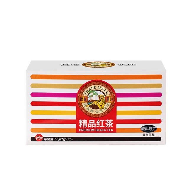 Tiger Mark 虎标精品红茶滇红茶包25包独立装