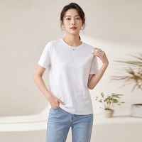 阿仕顿 2026春夏新款圆领高级时尚百搭休闲简约短袖T恤女