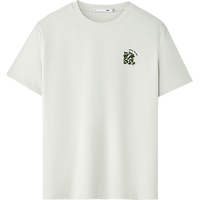  HLA/海澜之家 凉感抗菌防螨 男士短袖T恤 6XL 195/116A 221~235斤 米黄M4