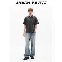 URBAN REVIVO 立体刺绣 男士马球衫