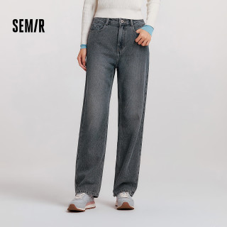  Semir/森马 宽松阔腿 女士牛仔裤