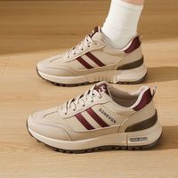 踩屎感轻便休闲运动鞋女士春秋季新款软底防滑皮面阿甘跑步鞋女鞋