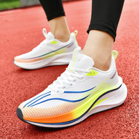 男鞋运动鞋跑步鞋休闲透气网面白色百搭减震软底夏季学生新款跑鞋