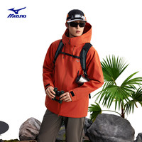  Mizuno/美津浓 防风防水耐磨 冲锋衣 55/朝阳橙 3XL (190)