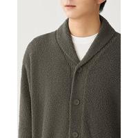 無印良品 MUJI 男式发热毛毛纱家居开衫（上衣）