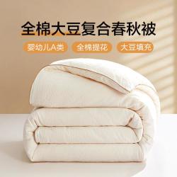 博洋 全棉80%大豆复合被 纯棉春秋被 加厚冬被 四季二合一 子母被芯