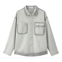GIORDANO/佐丹奴 不对称口袋 男士牛仔夹克