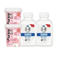 今日必买：君乐宝 简醇 430g*2桶+纯享樱花果蔬杯 430g*2杯 0蔗糖