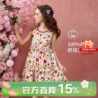 迪士尼 女童纯棉碎花连衣裙