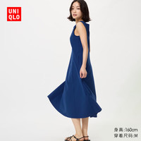 优衣库 AIRism高弹力无袖连衣裙/常规款女装裙子484883｜京东快递 更快更好