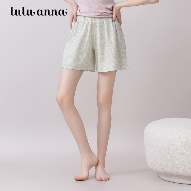 tutuanna 女士夏季碎花短裤 10155338201018