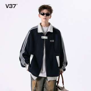  V37 拼接 男士棒球服