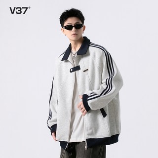  V37 拼接 男士棒球服
