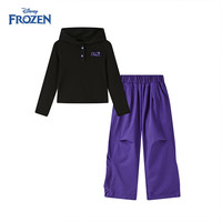  Disney/迪士尼 宽松连帽卫衣工装长裤两件套 女童休闲套装
