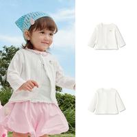 移动端：巴拉巴拉 童装宝宝毛衣外套婴儿针织衫2025秋装儿童薄开衫毛衫