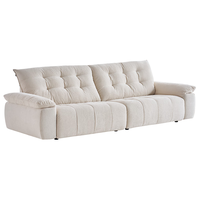  QuanU/全友 可拆洗 布艺沙发 【全拆洗A类10防雪尼尔 | 云朵白】2.52米沙发