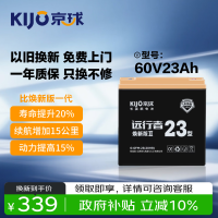 京球电池 60V23Ah电动车铅酸电池大容量电瓶雅迪爱玛台铃原装正品免费上门安装