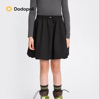 Dodopoli 女童运动短裙26春季新款户外梭织半身裙透气A字花苞裙子 卡其绿 170 cm