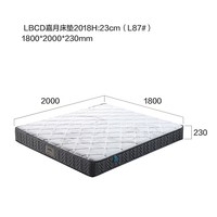 联邦家私 LBCD 嘉月床垫 23mm 白色