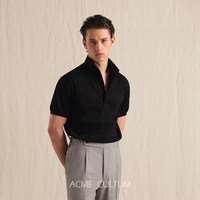 Acme cultum 透气轻薄速干 男士针织短袖polo衫 XL 黑色