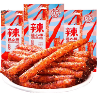 翻天娃 芝麻小面筋辣片辣棒组合湖南特产豆干辣条休闲小吃零食