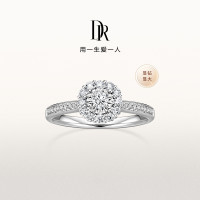 Darry Ring 钻戒 热销款捧花戒轻奢圆钻求婚钻戒 WJ0192
