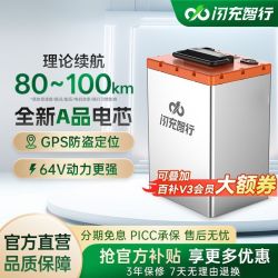 闪充智行 电动车锂电池 64V45Ah 磷酸铁锂
